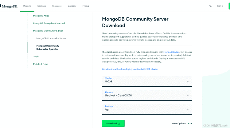 mongodb 5.0.14 副本集 安装 单机版 记录