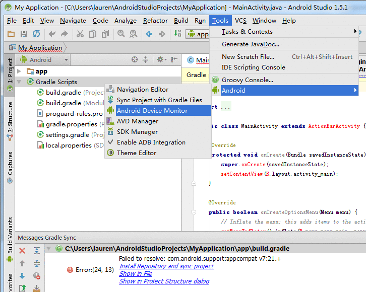 android studioapp日志,【Logcat】在Android Studio中查看android APP 日志