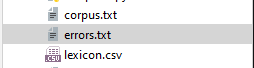 FileNotFoundError: [Errno 2] No such file or directory: ‘errors.out‘ （python自然语言处理章节5.6 最后的示例报错）