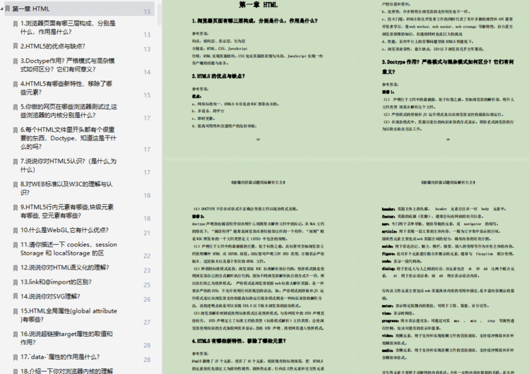 CSS标准文档流，在线面试指南