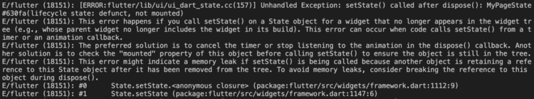 Flutter setState() called after dispose()内存泄露解决