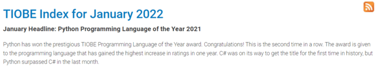 Python超车，C#错失年度编程语言