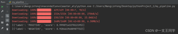 NLP冻手之路(4)——pipeline管道函数的使用