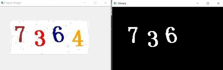 Open CV系列学习笔记（二十五）数字验证码识别 20210218